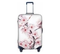 EVANEM Galaxy Animal Dragonfly Travel Luggage Cover, custodia protettiva elastica per trolley, antigraffio, adatta per bagagli da 18 a 32 pollici, Fiori di ciliegio, M