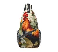 EVANEM Killer Whale - Borsa a tracolla da uomo, borsa a tracolla, borsa da viaggio per escursionismo, Polli e fattoria, Taglia unica