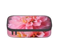 EVANEM Orange Slice - Astuccio portamatite a doppio strato, grande capacità, per studenti, cancelleria da ufficio, astuccio portatile, Un fiore rosa, Taglia unica, Beauty Case
