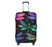 EVANEM The Old Hollywood - Copertura per bagagli da viaggio, custodia protettiva elastica per trolley, antigraffio, adatta per bagagli da 45 a 81 cm, Graziosa libellula., XL