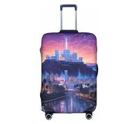 EVANEM The Old Hollywood - Copertura per bagagli da viaggio, custodia protettiva elastica per trolley, antigraffio, adatta per bagagli da 45 a 81 cm, Il vecchio hollywoodiano, XL