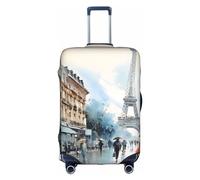EVANEM The Old Hollywood - Copertura per bagagli da viaggio, custodia protettiva elastica per trolley, antigraffio, adatta per bagagli da 45 a 81 cm, Romantica Torre Eiffel di Parigi, S