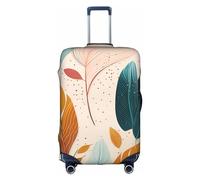 EVANEM The Old Hollywood - Copertura per bagagli da viaggio, custodia protettiva elastica per trolley, antigraffio, adatta per bagagli da 45 a 81 cm, Foglie Boho, M