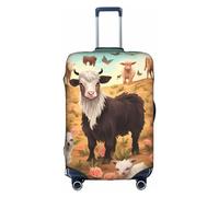 EVANEM The Old Hollywood - Copertura per bagagli da viaggio, custodia protettiva elastica per trolley, antigraffio, adatta per bagagli da 45 a 81 cm, Animale della fattoria., S