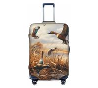EVANEM The Old Hollywood - Copertura per bagagli da viaggio, custodia protettiva elastica per trolley, antigraffio, adatta per bagagli da 45 a 81 cm, Anatre selvatiche volanti da caccia, XL