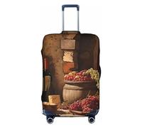 EVANEM The Old Hollywood - Copertura per bagagli da viaggio, custodia protettiva elastica per trolley, antigraffio, adatta per bagagli da 45 a 81 cm, Cantina Rossa, S