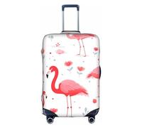 EVANEM The Old Hollywood - Copertura per bagagli da viaggio, custodia protettiva elastica per trolley, antigraffio, adatta per bagagli da 45 a 81 cm, Motivo fenicottero rosa., L