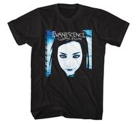 Evanescence - Fallen Cover Album - American Classici - Solido Nero Adulto Corto