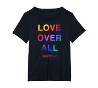 Evanescence Love Over all Maglietta, Donna Plus-Size, Nero, 3X