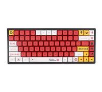 Evangelion Keycap Set, Eva PBT Dye-Sub DSA Profile Anime Keycap per MX Switch Tastiera da Gioco Meccanica (Color : EVA-02, Size : DSA)