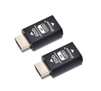 EVanlak - Adattatore emulatore Hdmi Edid di terza generazione, funziona con interruttori Mac Thunderbolt a HDMI, ricevitore AV, splitter video, 4 K, 3840 x 2160 a 60 Hz, confezione da 2P