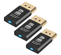 EVanlak DisplayPort 4K60Hz Headless Ghost Display Emulatore per PC DP Dummy Plug - Fit Headless 1080@120Hz-4096x2160@60hz FHD 3 pezzi