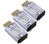 EVanlak DMI Passthrough EDID Emulatore Adattatore - Dummy Plug Virtual Monitor Headless Ghost Display, risoluzione 1080P@60Hz a 8K @30Hz, confezione da 3