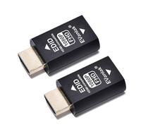 EVanlak, emulatore HDMI Edid di Terza Generazione, emulatore elimina in Alluminio di Alta qualità, Funziona con interruttori/Estensione/Ricevitore/Video splitters-1920 x 1080 a 59 Hz 2P