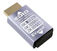 EVanlak Hdmi Passthrough Edid Emulatore Adattatore Spina fittizia Monitor virtuale Headless Ghost Display Adapter-1080P60hz a 8K30Hz-1pack