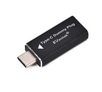 EVanlak HDMI Vga DVI Dp tipo c, emulatore di visualizzazione Headless Ghost per interfacce video digitali, in alluminio 1 Tipo C