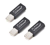 EVanlak Mini disportDisplayPort Headless Ghost Display Emulator for PC 4K DP Dummy Plug (fit Headless 1080-3840x2160@60hz)-3P