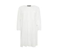 Evans Camicia-tunica lunga in lino Evans 46 Bianco