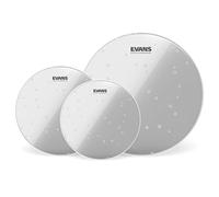 Evans ETP-HYDGL-F Confezione da 3 Pelli Idrauliche per Tom Rispettivamente di 10", 12" e 14", Fusion, Trasparente