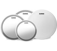 Evans EPP-EC2SHDD-R EC2S Clear Rock with HD Dry Snare Batter Set Pelli Batteria