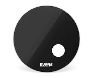 Evans EQ3 Pelle Risonante Nera Grancassa 24 Pollici