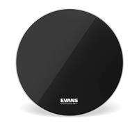 Evans EQ3 - Pelle risonante nera per grancassa, senza foro, 26 pollici