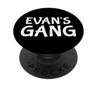 Evan's Gang First Name Evan Bachelor Party Wedding PopSockets PopGrip Adesivo