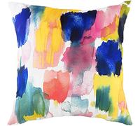 Evans Lichfield Aquarelle Brushstrokes-Copricuscino, Multicolore, 43 x 43 cm