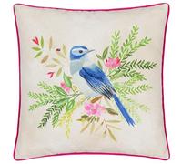 Evans Lichfield Cuscino imbottito in piume con stampa Daisy Hill Bluebird - Multicolore/Rosa - 45x45 cm
