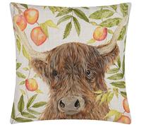 Evans Lichfield Fodera per cuscino acquerello Grove Highland Cow
