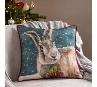 Evans Lichfield Fodera per cuscino con bordino Christmas Hare