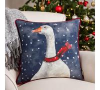 Evans Lichfield Fodera per cuscino con bordino in oca natalizia