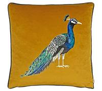 Evans Lichfield Fodera per cuscino con bordino in velluto quadrato Pavone