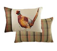 Evans Lichfield Hunter-Cuscino Imbottito con Piuma di Fagiano, Multicolore, 40 x 60 cm