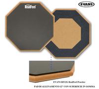 EVANS RF12G RealFeel Practice PAD DA ALLENAMENTO 12" CON SUPERFICIE IN GOMMA