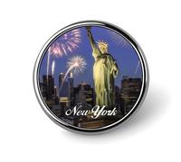 Evans1nism Set di spille smaltate New York City Nome della città Capitale della nazione Spilla da bavero Spille per badge nativo Spille per zaino Amore Stato Spille moderne per giacche zaini vestiti