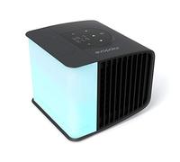 Evapolar evaSMART EV-3000 - Raffreddatore d'aria portatile con supporto Alexa, ventola di raffreddamento da tavolo, per casa e ufficio, con connettività USB e luce LED integrata, colore: nero carbone