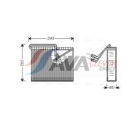 Evaporatore A - C AVA adatto per ASTRA G/KOMBI, ZAFIRA A 1.2-2.2D 02.98-12.09
