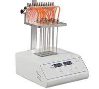 Evaporatore Campioni Laboratorio,Soffiatore Concentratore Campione Tipo Secco,Altezza Regolabile/Numero Moduli: 12,24/Flusso Gas Massimo: 15 L/min,per L'analisi del Laboratorio,12Holes