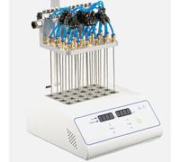 Evaporatore Campioni Laboratorio,Soffiatore Concentratore Campione Tipo Secco,Altezza Regolabile/Numero Moduli: 12,24/Flusso Gas Massimo: 15 L/min,per L'analisi del Laboratorio,24Holes