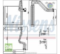 Evaporatore climatizzatore Nissens per FORD FIESTA