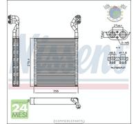 Evaporatore climatizzatore Nissens per HONDA CIVIC IX