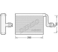 Denso Evaporatore climatizzatore DEV05002 R 134a per BMW 3 Touring / X1 / 3 Coupé
