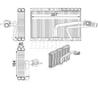 Evaporatore climatizzazione AE 114 000P MAHLE per MERCEDES-BENZ