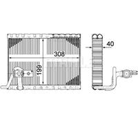 Evaporatore climatizzazione AE 124 000P MAHLE per CITROËN PEUGEOT DS
