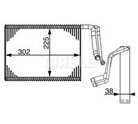 Evaporatore climatizzazione AE 143 000S MAHLE per BMW 1 3 3 Touring 2 Coupé