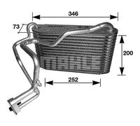 Evaporatore, impianto di climatizzazione MAHLE AE 33 000S
