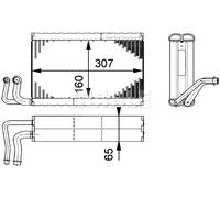 Evaporatore climatizzazione AE 68 000P MAHLE per BMW ALPINA