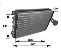 Evaporatore climatizzazione MAHLE AE 36 000S MERCEDES-BENZ CLK (C208) 2 1997-2