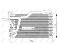 Evaporatore climatizzazione R 134a 36036 NRF per AUDI COUPE B3 80 B4 Tre volumi